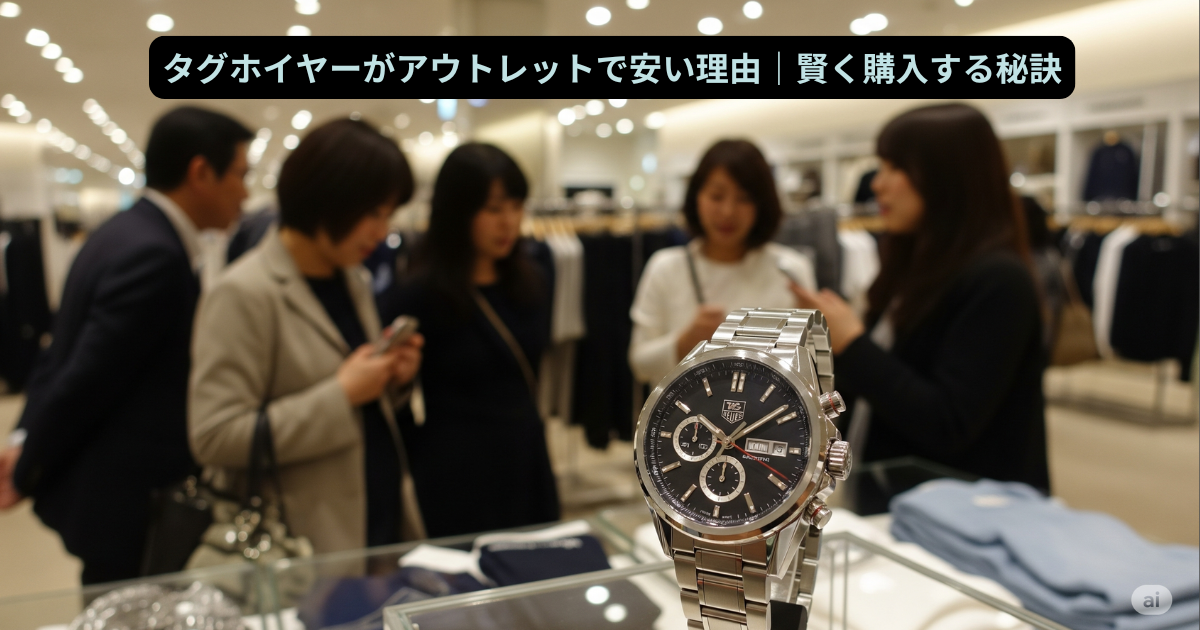 タグホイヤー アウトレット 安い理由