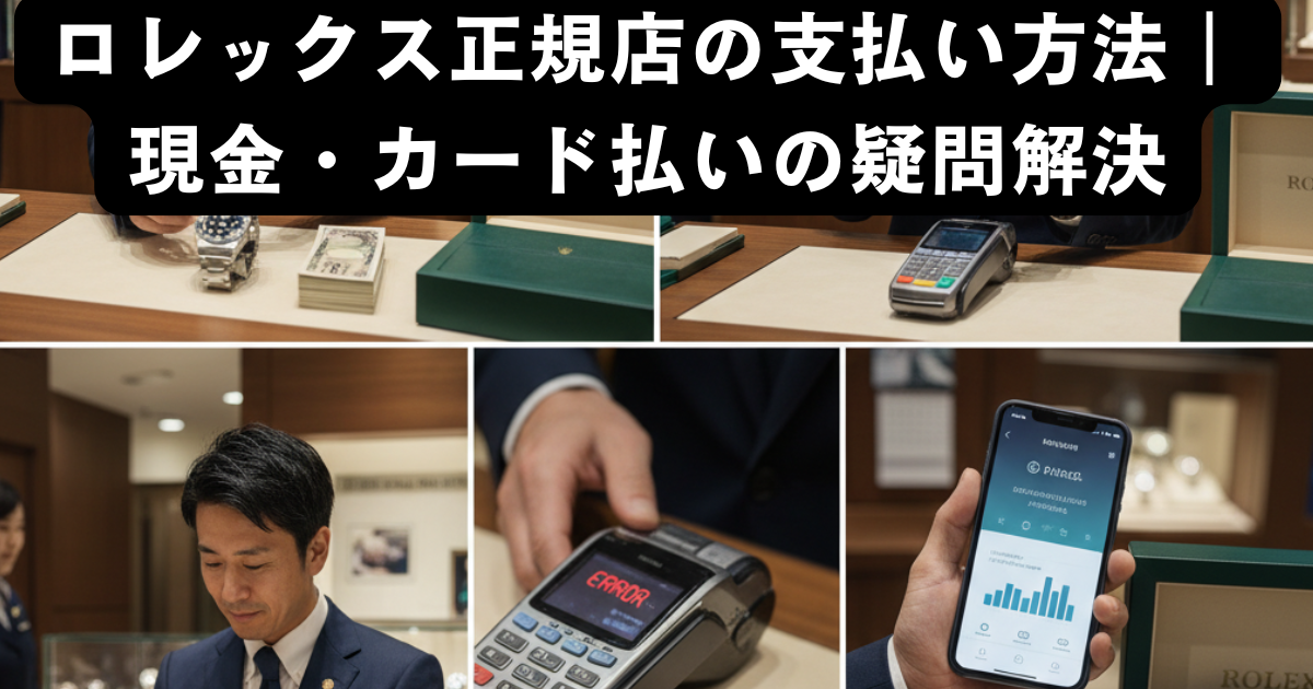 ロレックス 正規店 支払い方法